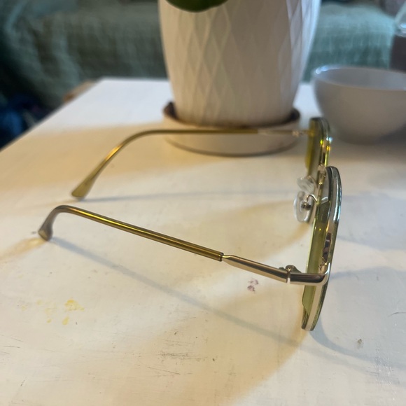 Free People Gold Square Sunglasses - Picture 2 of 2